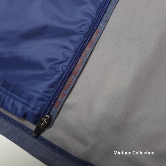 Rhone Tech Terry Full Zip Track Jacket Tasman Blue Gray Size XL With Back Pocket - Picture 4 of 14